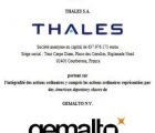 Thales fixe au 28 mars la clôture de son offre publique d’achat sur Gemalto ThalesGemal-140319